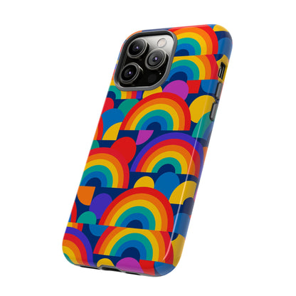 Multicolour Rainbow Design Protective Phone Case – Stylish 3D Wrap Finish for Unique Expression – Compatible with iPhone 13, 14, 15 & 16 – All Models Including Pro, Pro Max & Plus