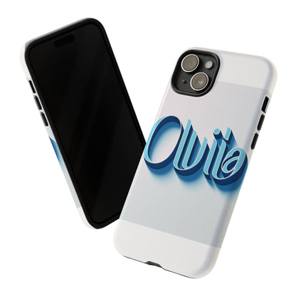 Vibrant 3D Typography Phone Case in Blue for Stylish Protection – Unique Accessory for Self-Expression Compatible with iPhone 13, 14, 15 & 16 – All Models Including Pro, Pro Max & Plus