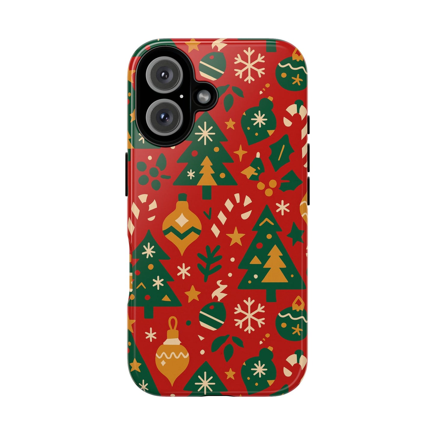 multicolor 3d wrap protective phone case with festive holiday design – fun retro style for smartphone protection compatible with iphone 13, 14, 15 & 16 – all models including pro, pro max & plus