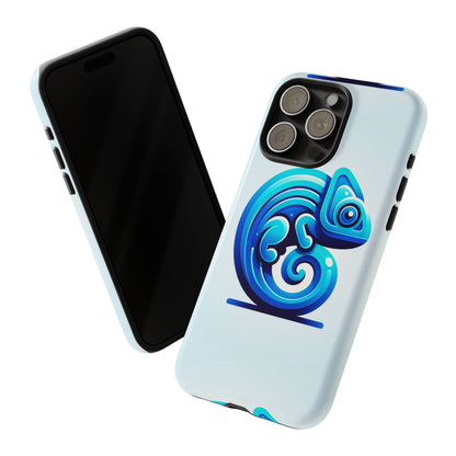 Cool Blue Animal Create 6 Phone Case with 3D Wrap Shockproof TPU Cover for Kids and Teenagers, Anime and Comic Inspired Design