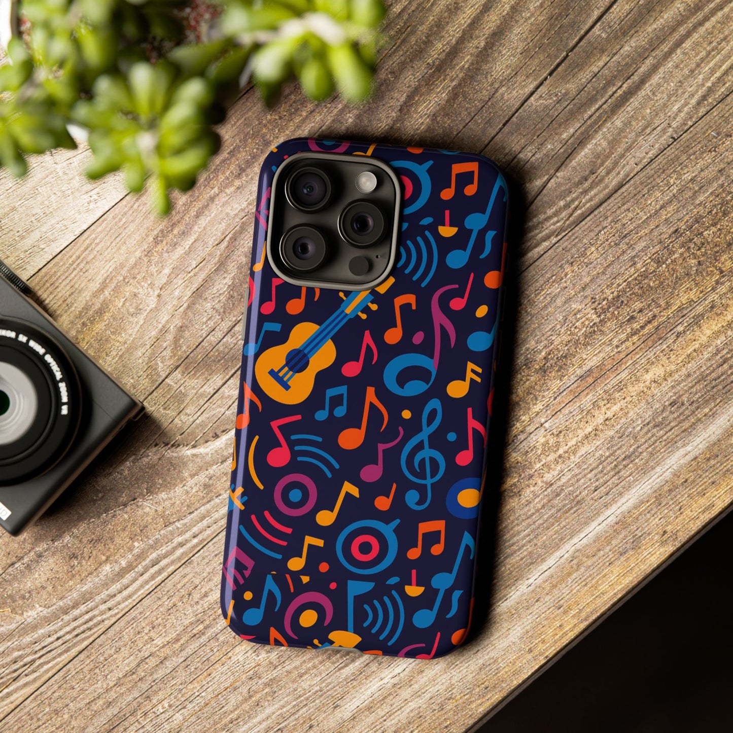 vibrant 3d music design protective phone case for music lovers stylish accessory compatible with iphone 13, 14, 15 & 16 – all models including pro, pro max & plus