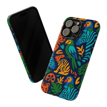 Vibrant 3D Animal Print Phone Case for Stylish Protection – Unique Accessory for Men and Women Compatible with iPhone 13, 14, 15 & 16 – all models including Pro, Pro Max & Plus