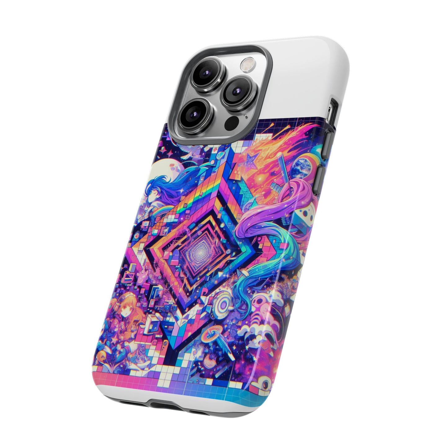 no cap just facts 3d wrap protective phone case for anime lovers, durable shock absorption, uv protected, stylish accessory for men and women