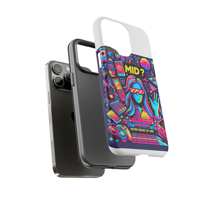 Mid Never Heard Of Her 3D Wrap Protective Phone Case for Anime and Comic Lovers, Durable Shock Absorption, UV Protected, Glossy or Matte Finish
