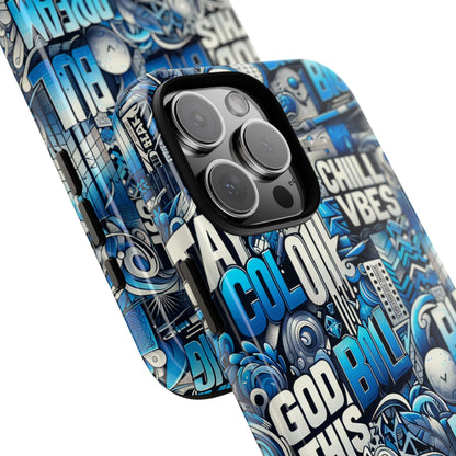 Blue Pattern Image 28 Design Phone Case for Men Women Shockproof Protective Cover with 3D Wrap and UV Protection