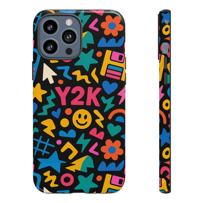 Vibrant Y2K Design 3D Wrap Protective Phone Case for Unique Style and Fashion Accessory Compatible with iPhone 13, 14, 15 & 16 – all models including Pro, Pro Max & Plus