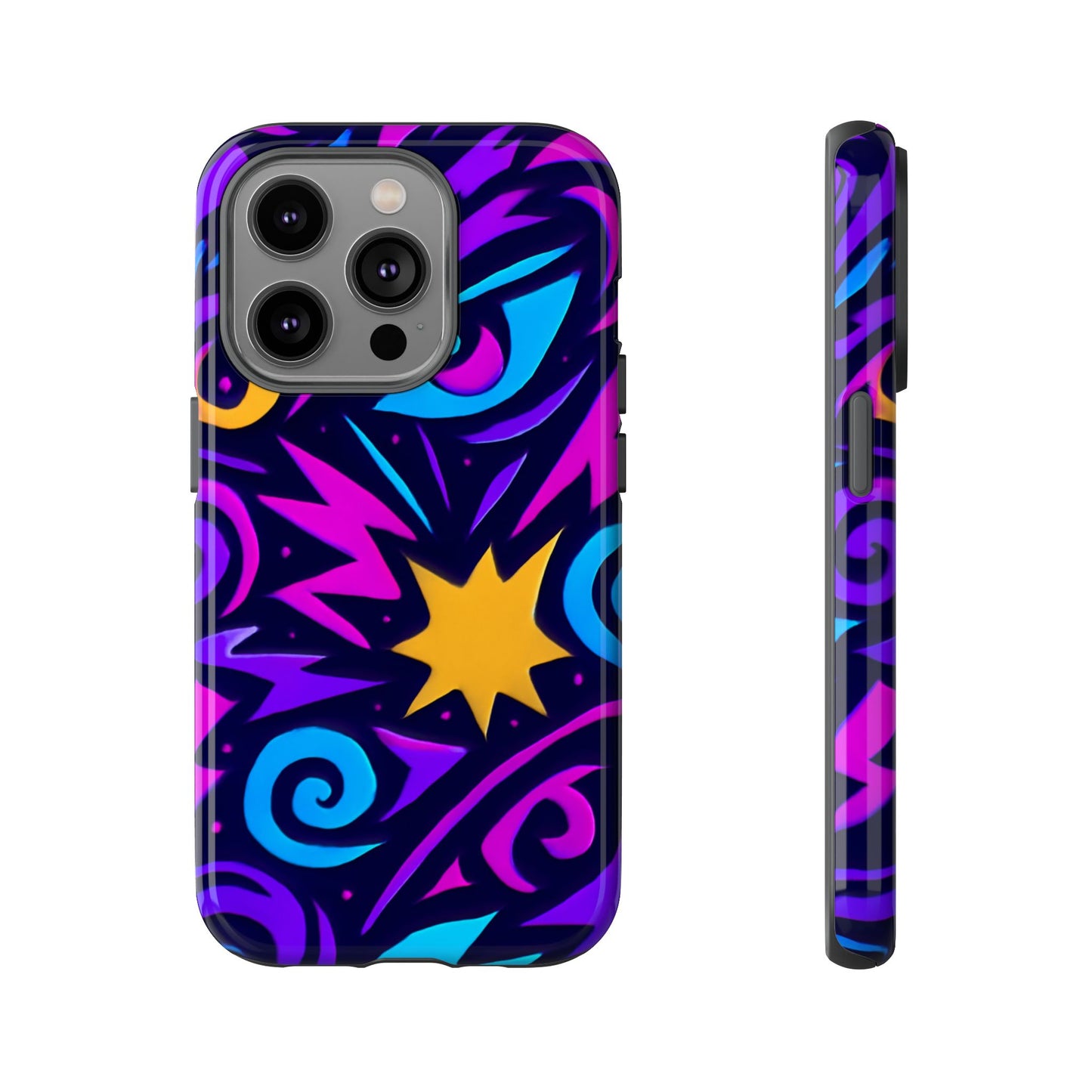 vibrant multicolour 3d wrap phone case for stylish protection and unique expression – compatible with iphone 13, 14, 15 & 16 – all models including pro, pro max & plus