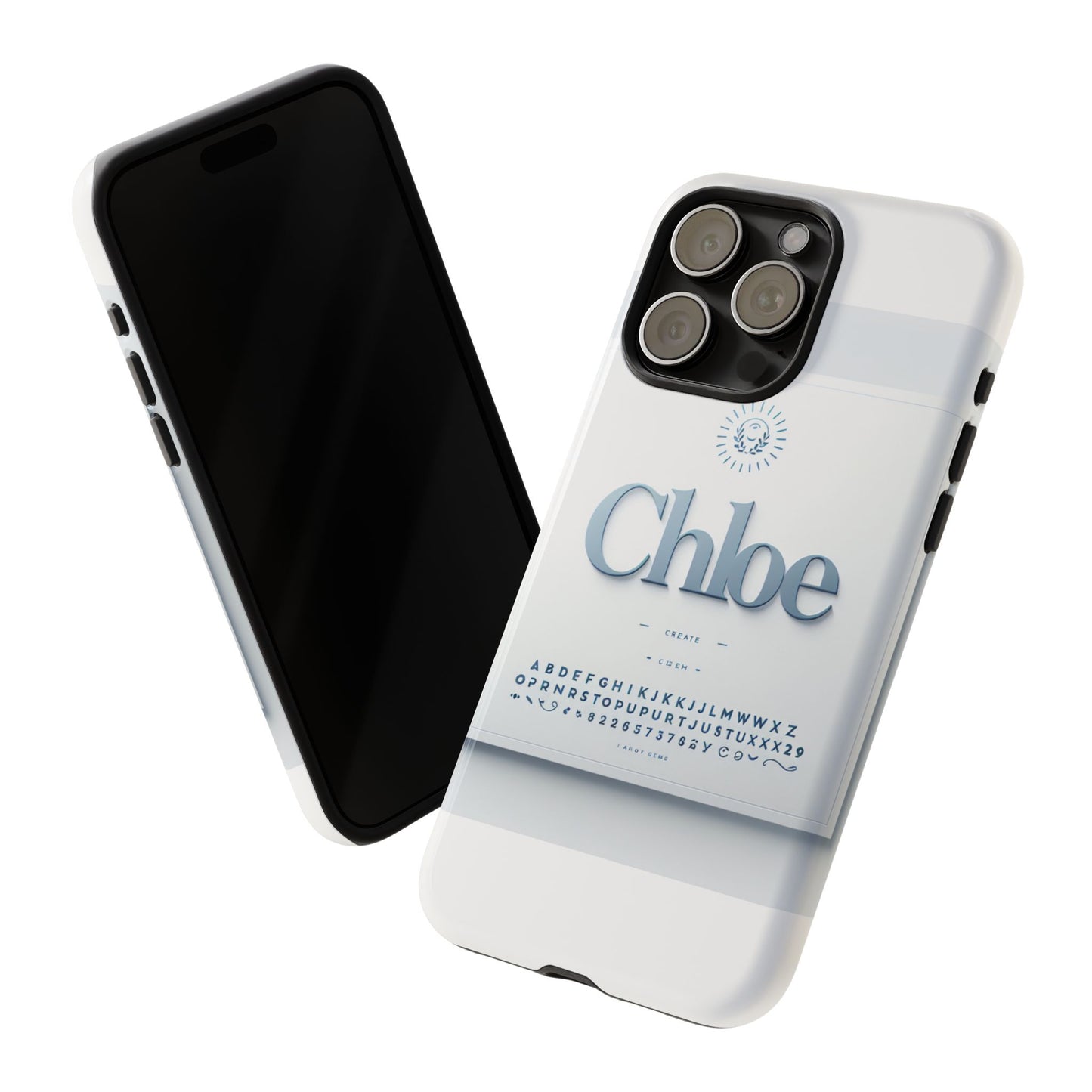vibrant 3d protective phone case with playful blue alphabet design stylish accessory for self-expression compatible with iphone 13, 14, 15 & 16 – all models including pro, pro max & plus