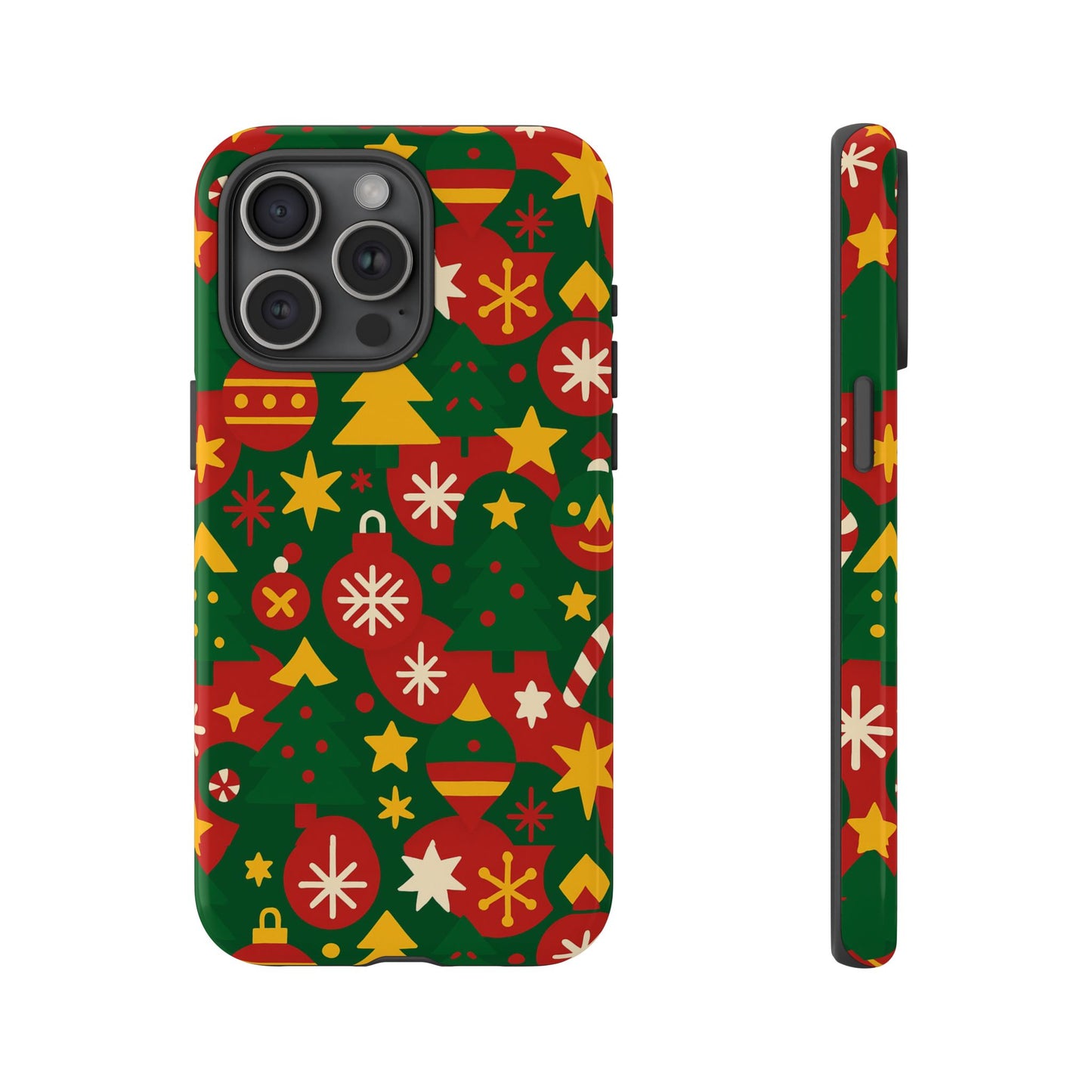 vibrant christmas phone case with festive 3d wrap design – colourful holiday protective cover compatible with iphone 13, 14, 15 & 16 – all models including pro, pro max & plus