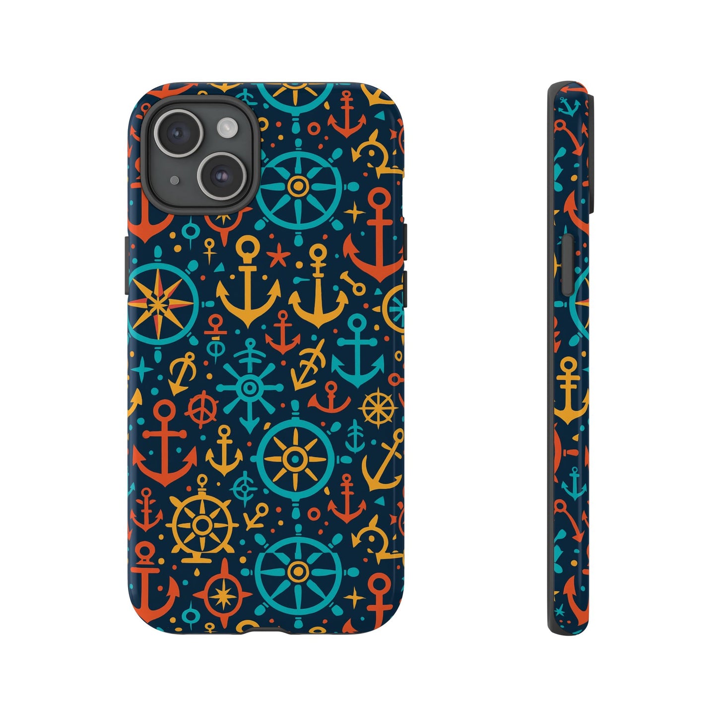 vibrant nautical pattern phone case for stylish protection – bold accessory for iphone 13, 14, 15 & 16 – all models including pro, pro max & plus