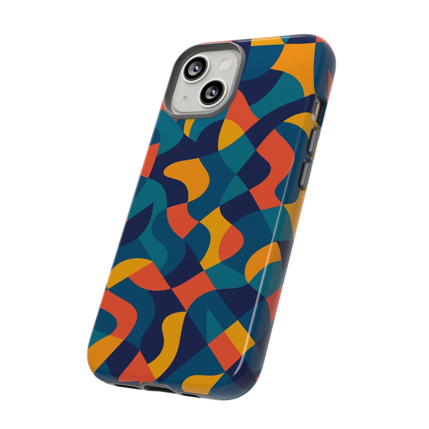 vibrant multicolour abstract phone case for stylish protection compatible with iphone 13, 14, 15 & 16 – all models including pro, pro max & plus