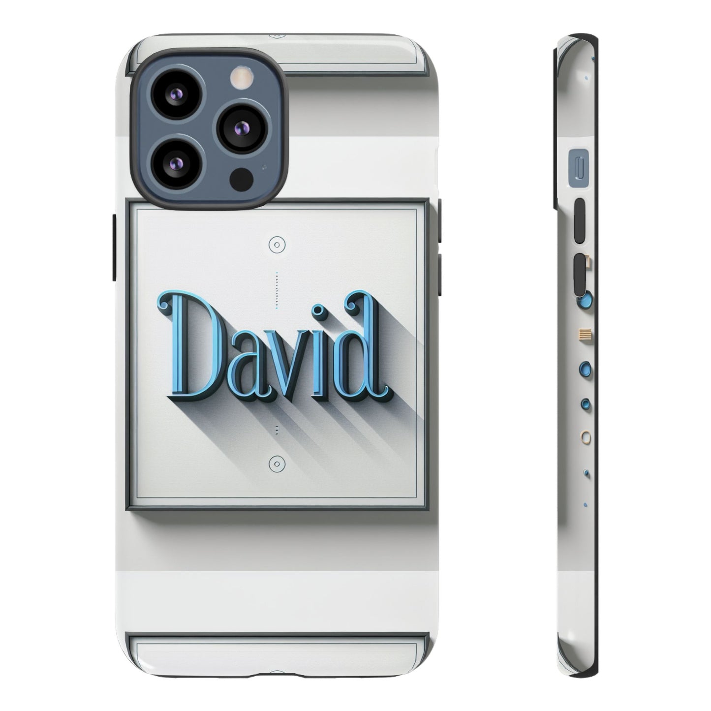 david blue anime comic style shockproof phone case for men women durable protective cover with 3d wrap design