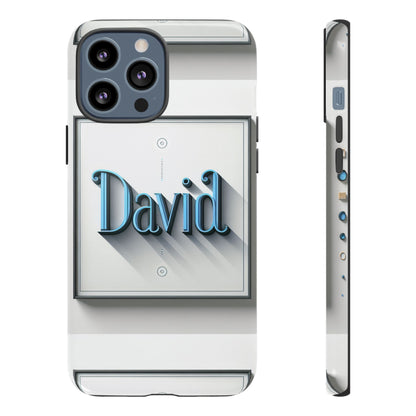 David Blue Anime Comic Style Shockproof Phone Case for Men Women Durable Protective Cover with 3D Wrap Design