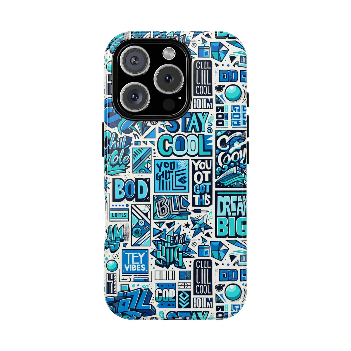 vibrant 3d protective phone case in blue alphabet design for trendy accessories stylish protection compatible with iphone 13, 14, 15 & 16 – all models including pro, pro max & plus