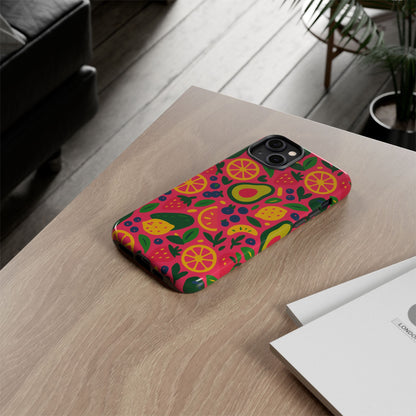 Vibrant 3D Fruit Pattern Protective Phone Case - Playful Accessory for Individuality and Stylish Protection Compatible with iPhone 13, 14, 15 & 16 – all models including Pro, Pro Max & Plus