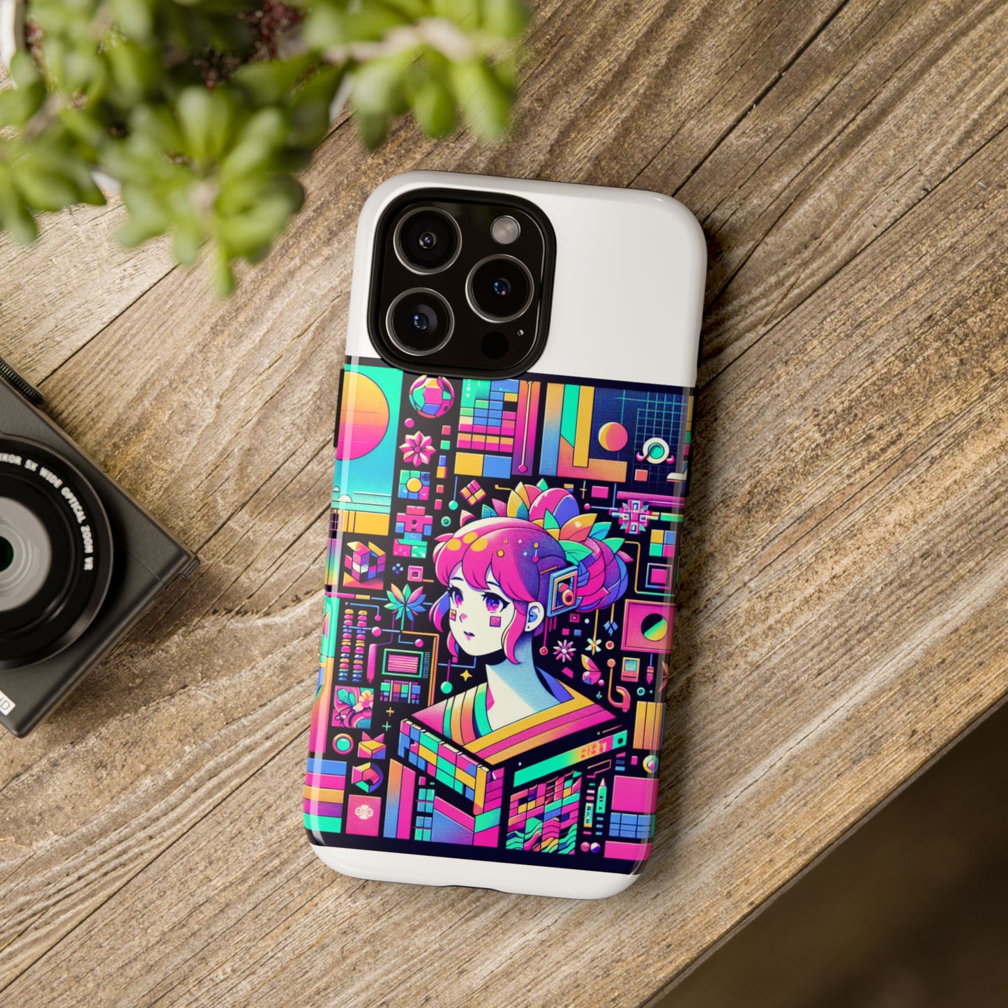 ratio d irl protective phone case with 3d wrap design, uv protected, durable tpu silicone, shock absorbent, ideal for anime and comic culture fans