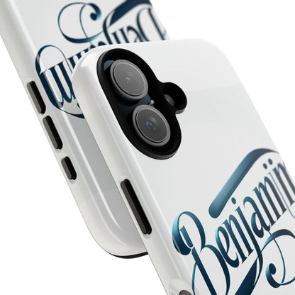 Vibrant 3D Typography Protective Phone Case in Blue – Stylish Protection for Smartphones Compatible with iPhone 13, 14, 15 & 16 – All Models Including Pro, Pro Max & Plus