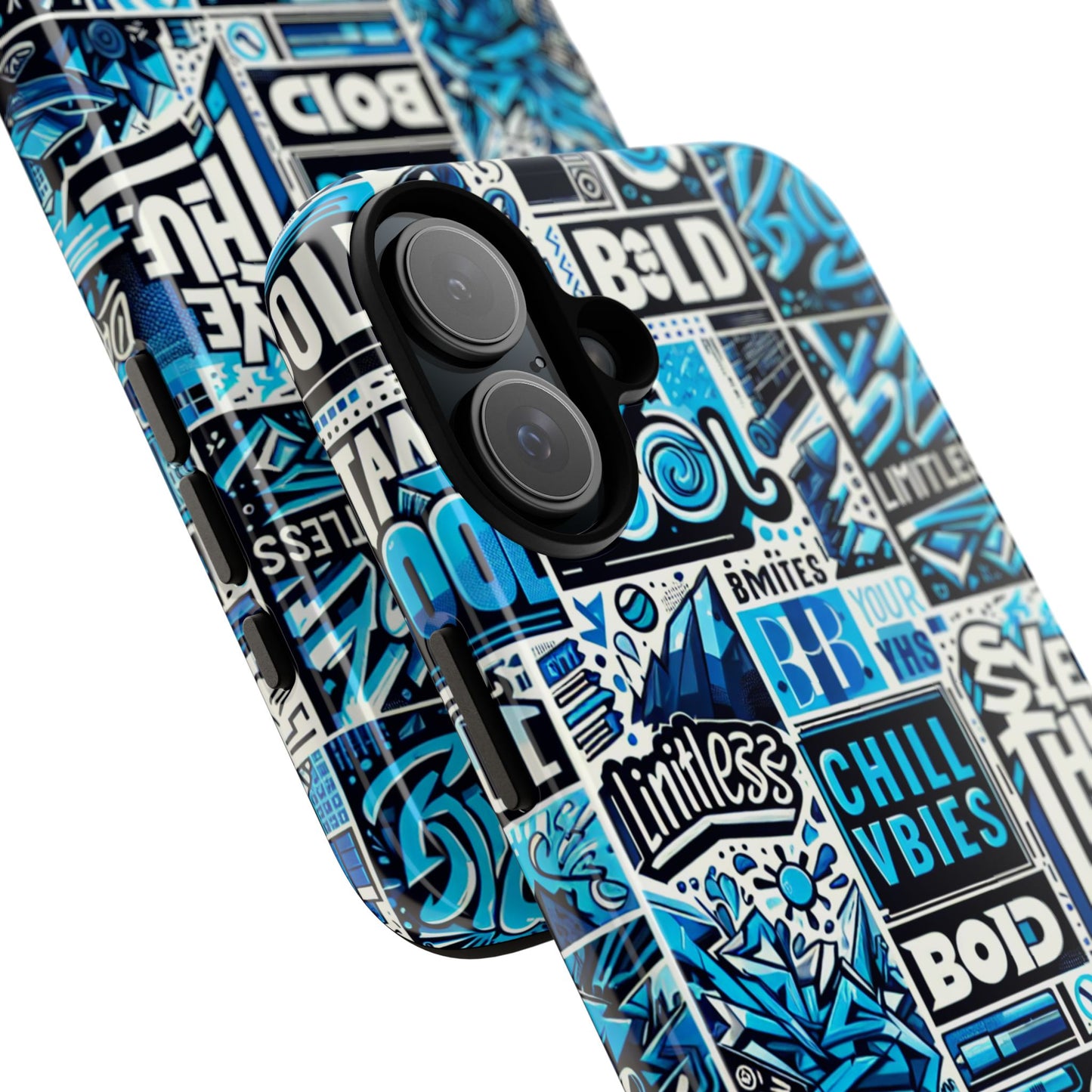 blue pattern image 9 phone case for smartphone protection with 3d wrap design and shock absorption in glossy or matte finish