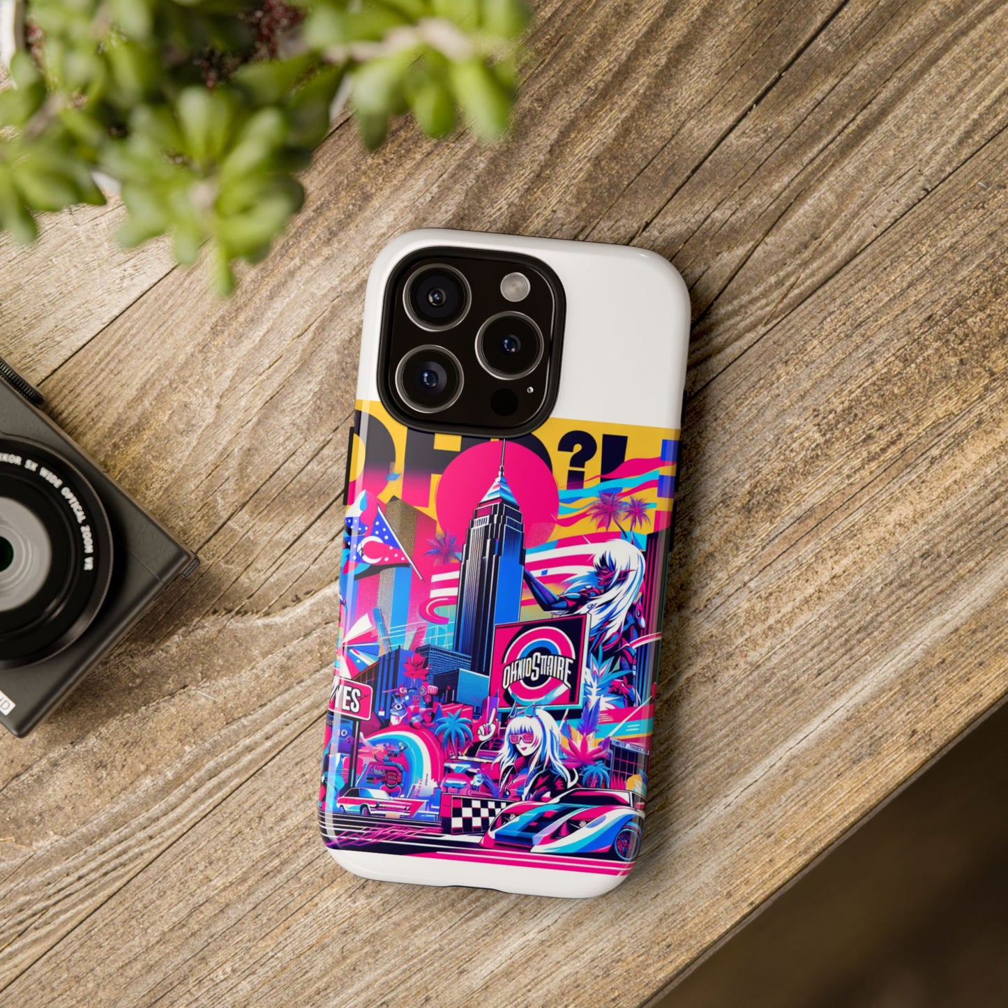 ohio more like oh-yes protective phone case for smartphones, 3d wrap design, uv protected, shock absorbing, ideal gift for anime and comic lovers