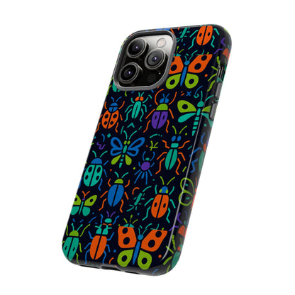Vibrant 3D Insect Phone Case Colourful Stylish Protective Cover Unique Design for Men and Women Compatible with iPhone 13, 14, 15 & 16 – all models including Pro, Pro Max & Plus