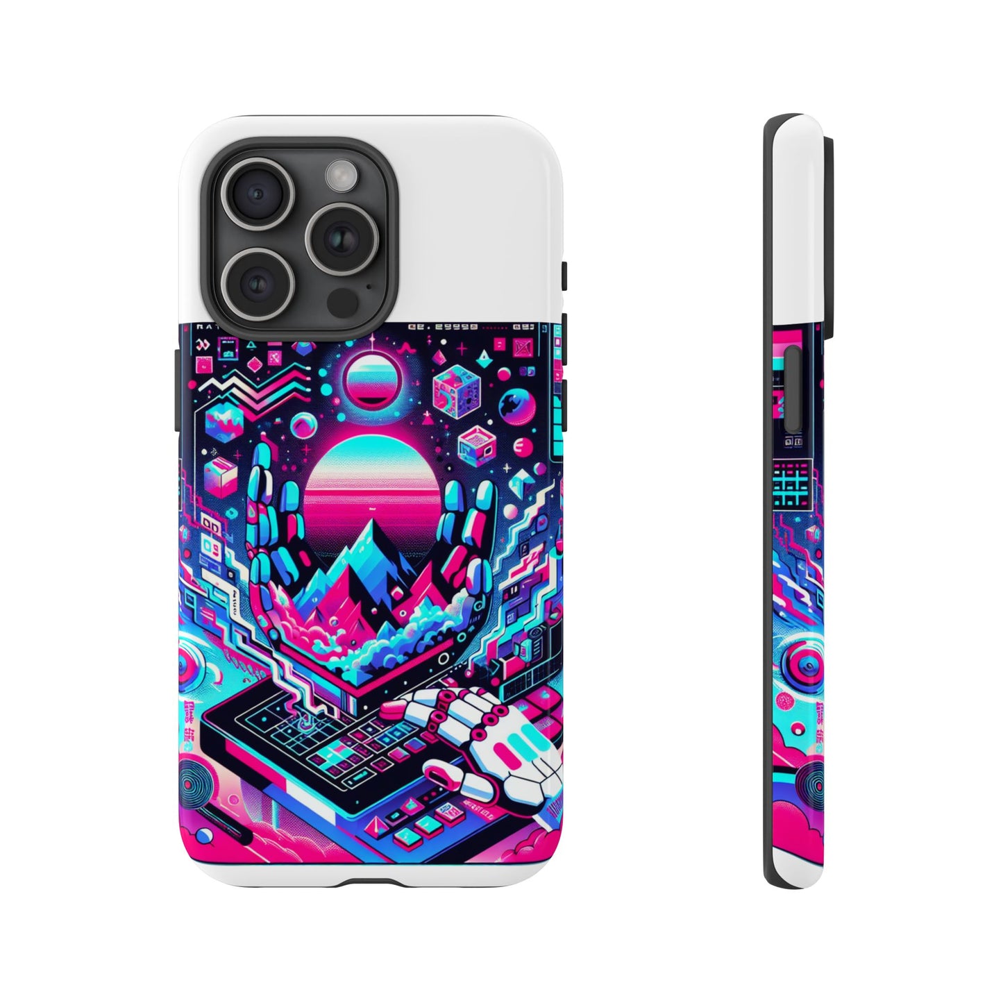 ratio-proof aura protective phone case with 3d wrap design, uv protection, and shock absorption for anime and comic culture fans