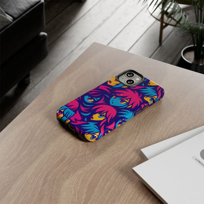 Vibrant 3D Anime Phone Case with Retro Design for Stylish Protection – Unique Accessory for Self-Expression Compatible with iPhone 13, 14, 15 & 16 – all models including Pro, Pro Max & Plus