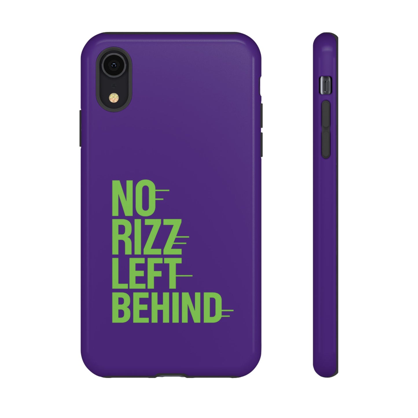 tough phone case - no rizz left behind - durable, stylish protection for active lifestyles - impact-resistant, dual layer, shock-absorbing tpu - perfect gift for tech lovers