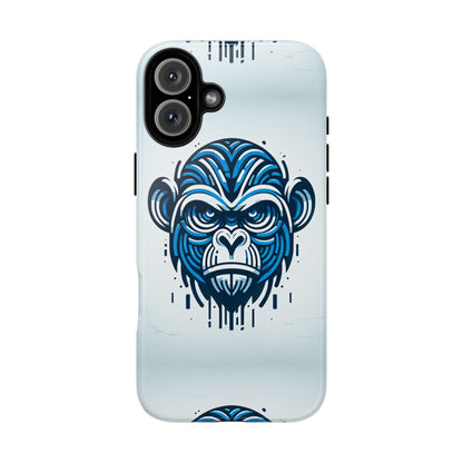 Blue Animal Create 21 3D Wrap Phone Case for Kids and Teens Shockproof UV Protected Durable Silicone Cover with Retro Anime and Comic Inspired Design