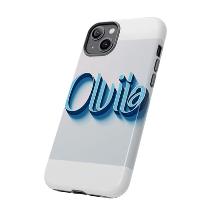 Vibrant 3D Typography Phone Case in Blue for Stylish Protection – Unique Accessory for Self-Expression Compatible with iPhone 13, 14, 15 & 16 – All Models Including Pro, Pro Max & Plus