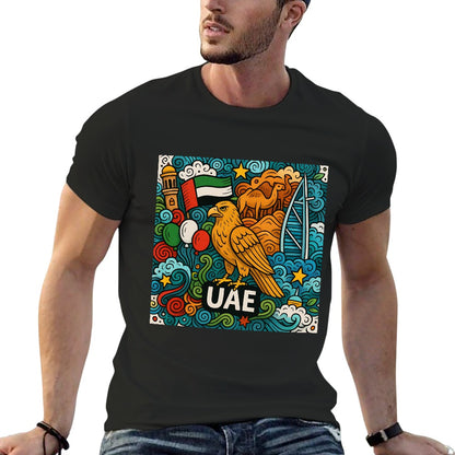 Men's 100% Cotton Short Sleeve T-Shirt with Breathable Comfort, Single Sided Print, Casual Fit, Ideal for Fitness and Leisure, Great Gift for Him, Stylish and Versatile for All Occasions