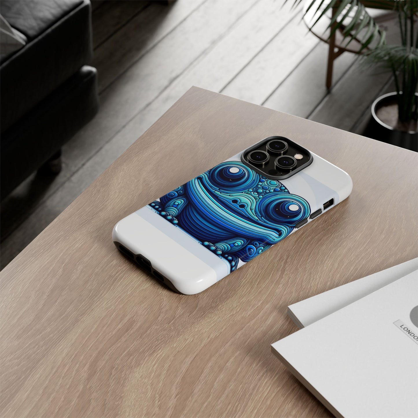 vibrant 3d animal-inspired phone case in blue for stylish protection and unique expression compatible with iphone 13, 14, 15 & 16 – all models including pro, pro max & plus