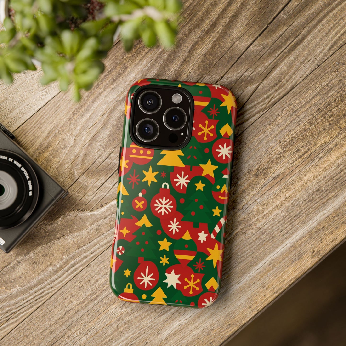 vibrant christmas phone case with festive 3d wrap design – colourful holiday protective cover compatible with iphone 13, 14, 15 & 16 – all models including pro, pro max & plus