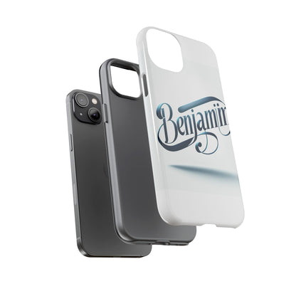 Vibrant 3D Typography Protective Phone Case in Blue – Stylish Protection for Smartphones Compatible with iPhone 13, 14, 15 & 16 – All Models Including Pro, Pro Max & Plus