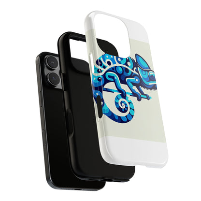 Vibrant 3D Chameleon Phone Case for Stylish Protection with Unique Blue Animal Design Compatible with iPhone 13, 14, 15 & 16 – All Models Including Pro, Pro Max & Plus