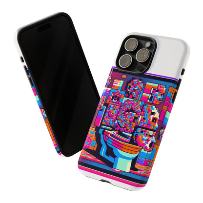 Toilet Head Big Brain 3D Wrap Protective Phone Case for Anime Lovers, Durable TPU Silicone, UV Protected, Stylish Gift for Birthdays and Holidays