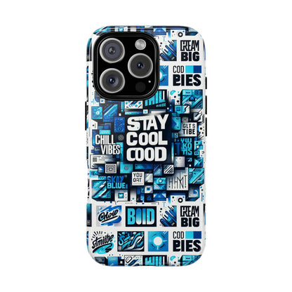 Blue Pattern Image 29 Vibrant 3D Wrap Phone Case for Men and Women Shockproof Silicone Protective Cover with UV Resistance and Glossy or Matte Finish