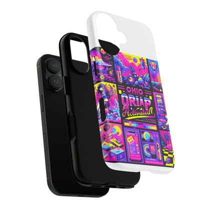 Ohio Drip Activated Protective Phone Case with 3D Wrap Design, UV Protection, Durable TPU Silicone Liner, Ideal Gift for Tech Enthusiasts and Anime Lovers