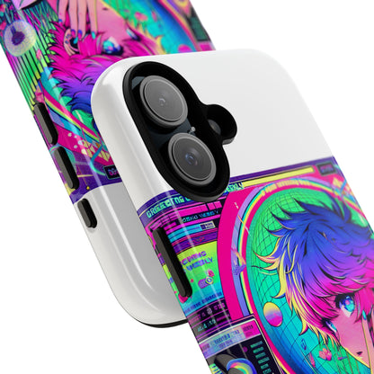 Touching Grass Weekly Vibrant Protective Phone Case for Smartphones, Retro Anime Design, Shock Absorbent TPU, UV Protected, Unique Gift for Tech Enthusiasts