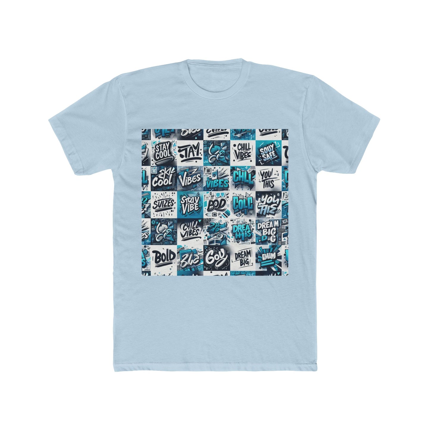 unisex t-shirt - aesthetic blue 1: timeless elegance in every stitch