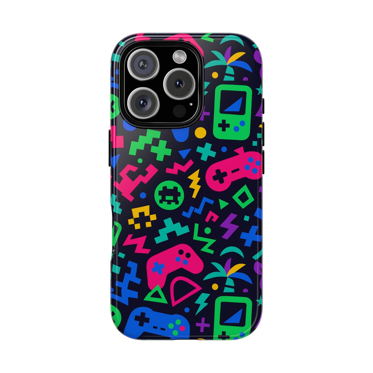 vibrant 3d gaming design protective phone case for creative expression and stylish protection, compatible with iphone 13, 14, 15 & 16 – all models including pro, pro max & plus