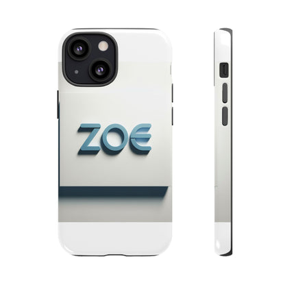 Vibrant 3D Lettering Phone Case in Blue Design for Stylish Protection Compatible with iPhone 13, 14, 15 & 16 – all models including Pro, Pro Max & Plus