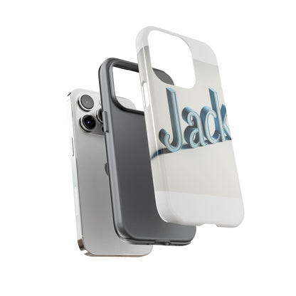 Vibrant 3D Text Protective Phone Case in Blue for Unique Self-Expression – Stylish Protection Compatible with iPhone 13, 14, 15 & 16 – all models including Pro, Pro Max & Plus