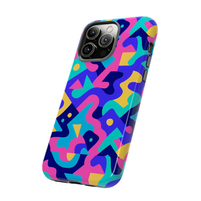 Vibrant Abstract Pattern Protective Phone Case Stylish Accessory for Unique Expression Compatible with iPhone 13, 14, 15 & 16 – All Models Including Pro, Pro Max & Plus