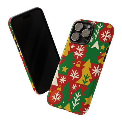 Multicolour Christmas Tree 3D Wrap Phone Case - Fun Festive Holiday Design for Unique Accessories Compatible with iPhone 13, 14, 15 & 16 - all models including Pro, Pro Max & Plus