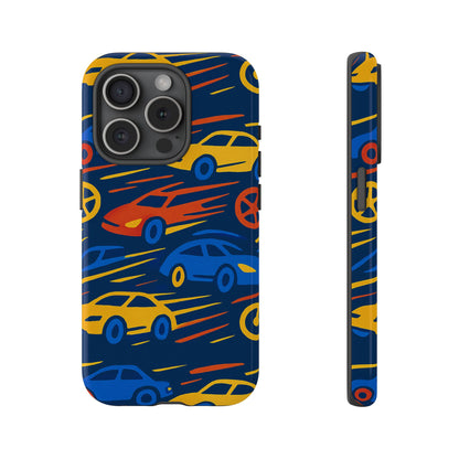 Vibrant 3D Car Design Protective Phone Case for Smartphones Stylish Accessory for Expressive Individuals Compatible with iPhone 13, 14, 15 & 16 – all models including Pro, Pro Max & Plus