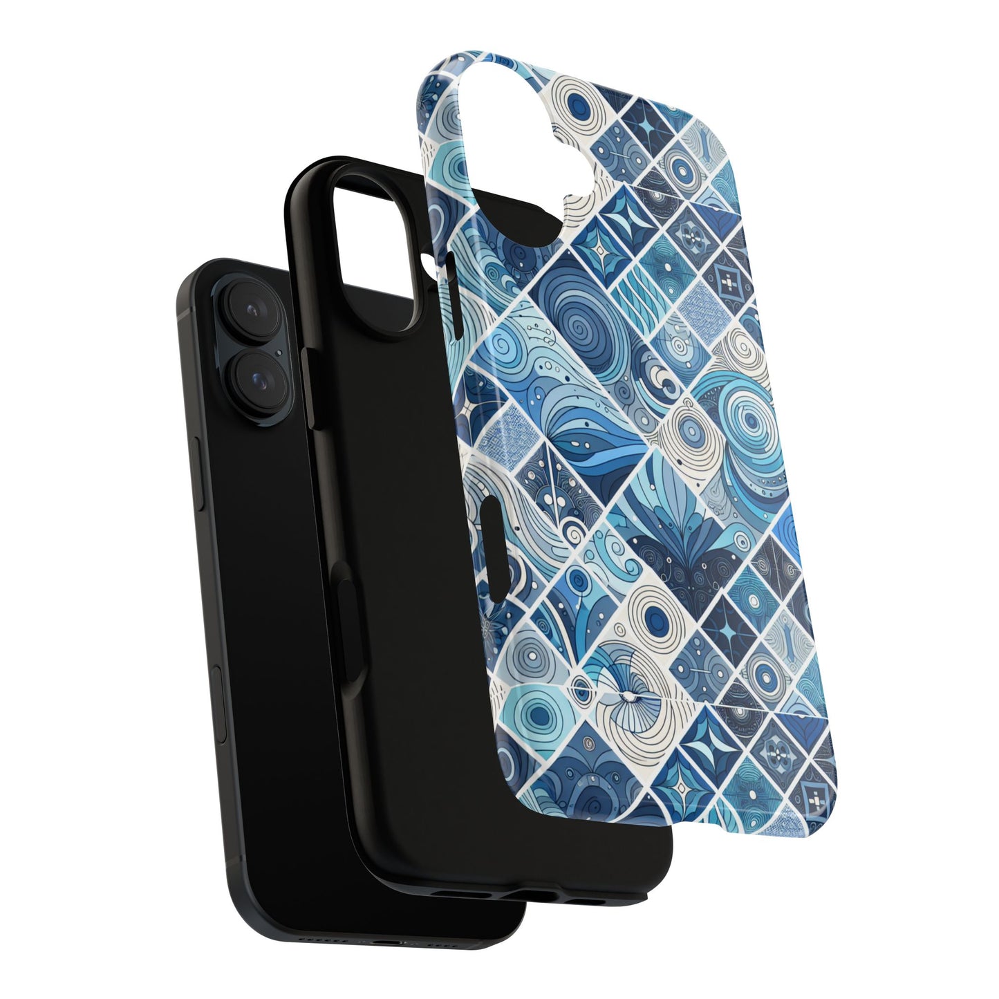 1 pattern image 1 vibrant shockproof phone case for anime and comic fans, retro art style, durable & uv protected, compatible with iphone 13-16 pro max plus