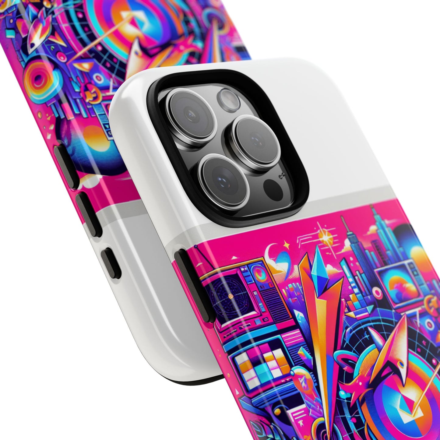 gyatt radar online 3d wrap protective phone case for smartphones, retro anime design, durable shock absorption, uv protected, glossy or matte finish