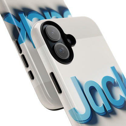 Name Jack Blue Anime Comic Style 3D Wrap Protective Phone Case for Men Women Shock Absorption Durable TPU Cover