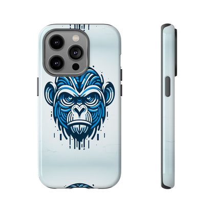 Blue Animal Create 21 3D Wrap Phone Case for Kids and Teens Shockproof UV Protected Durable Silicone Cover with Retro Anime and Comic Inspired Design