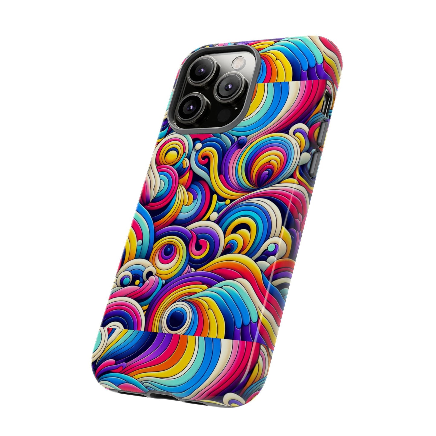 pink pattern image 5 protective phone case with 3d wrap design for stylish smartphone protection
